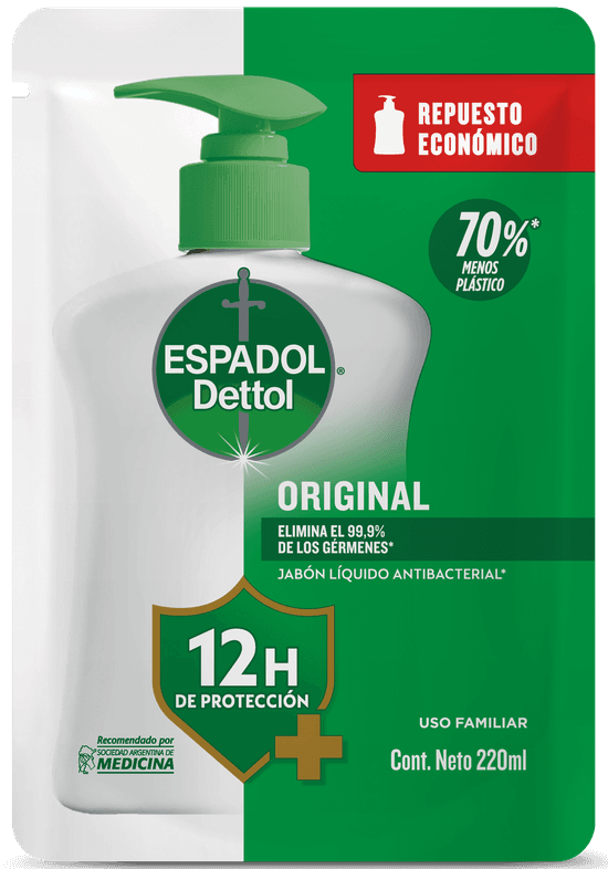 Espadol Dettol Repuesto Jabón Líquido para manos Original