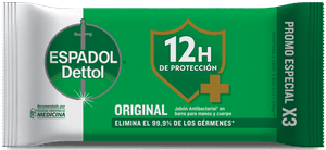 Espadol Dettol Jabón en Barra x3 Original