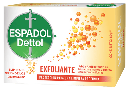 Espadol Dettol Jabón en Barra x1 Exfoliante