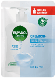 Espadol Dettol Respuesto Jabón Líquido para manos Cremoso