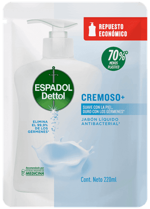 Espadol Dettol Respuesto Jabón Líquido para manos Cremoso
