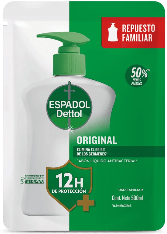 Espadol Dettol Repuesto Jabón Líquido para manos Original