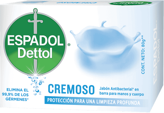 Espadol Dettol Jabón en Barra x1 Cremoso